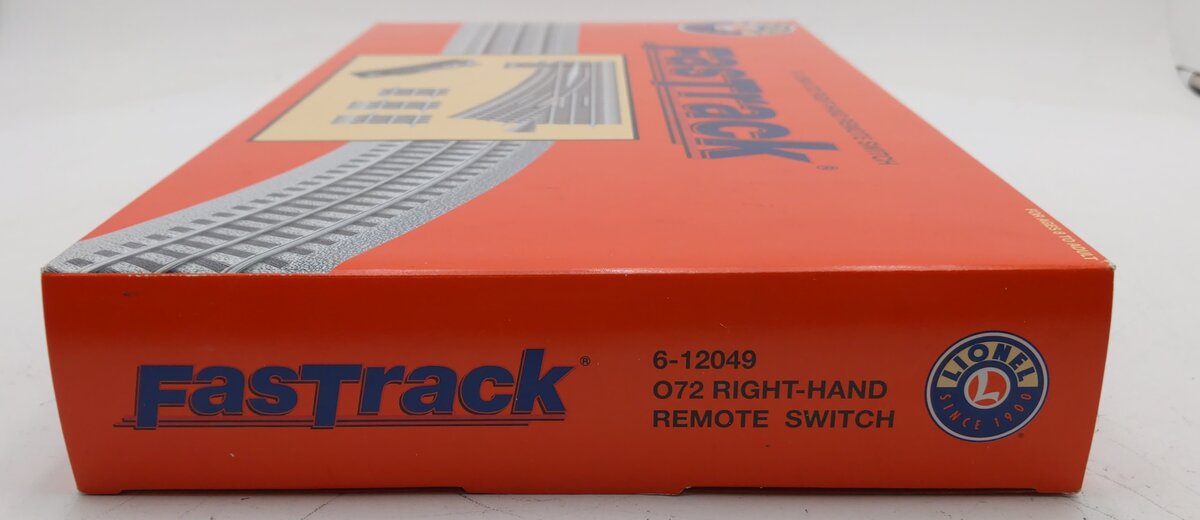 Lionel 6-12049 O72 Right Hand Remote-Control FasTrack Switch Turnout EX/Box