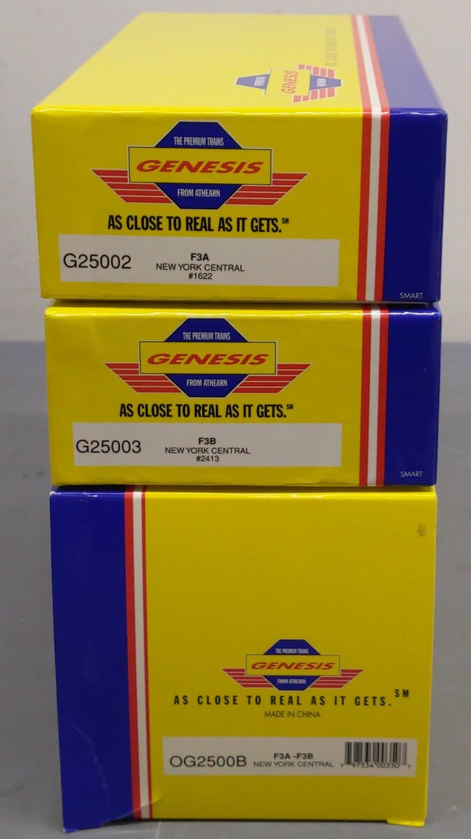 Athearn OG2500B HO Scale New York Central F3A/F3B Locomotive Set #1622 & #2413 EX/Box