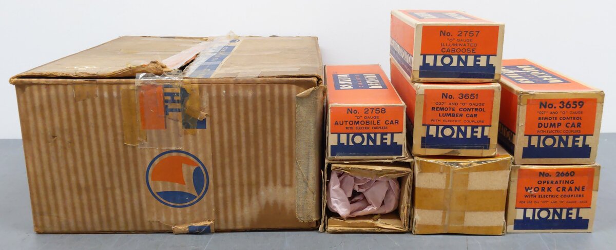 Lionel 845W Vintage O Gauge Freight Train Outfit with Remote Control Whistle VG/Box