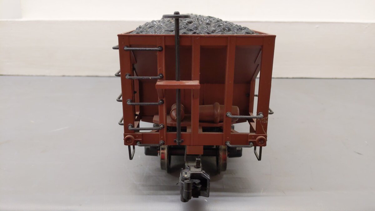 Bachmann 98204 G Southern 3 Bay Hopper with Coal Load #390235 (Metal Wheels) EX
