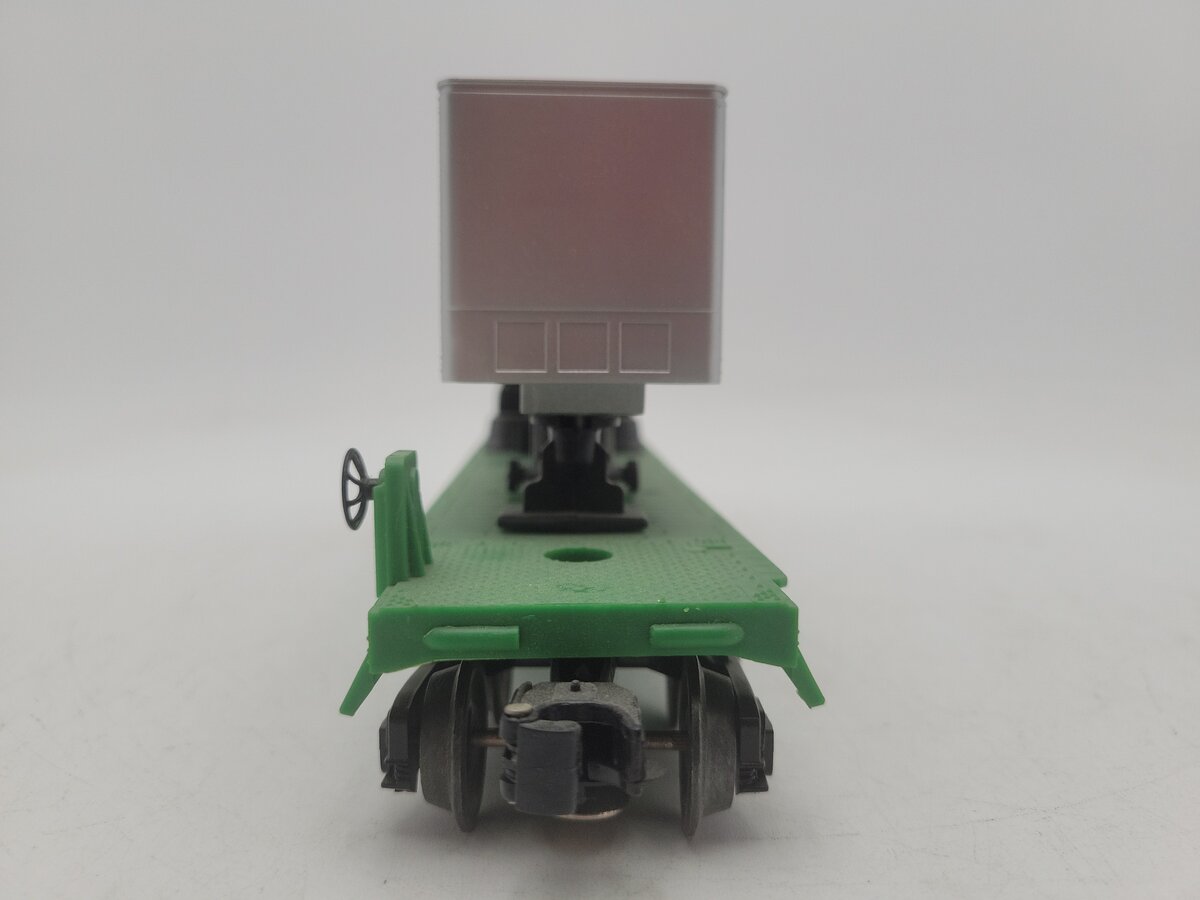 Lionel 6-16308 O Gauge Burlington Northern Flatcar w/Trailer #298224 EX