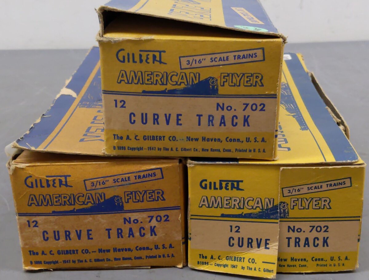 American Flyer 702 Vintage S Curved Track Sections (31)/Box