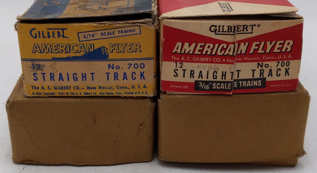 American Flyer 700 Vintage S Straight Track Sections (48) VG/Box