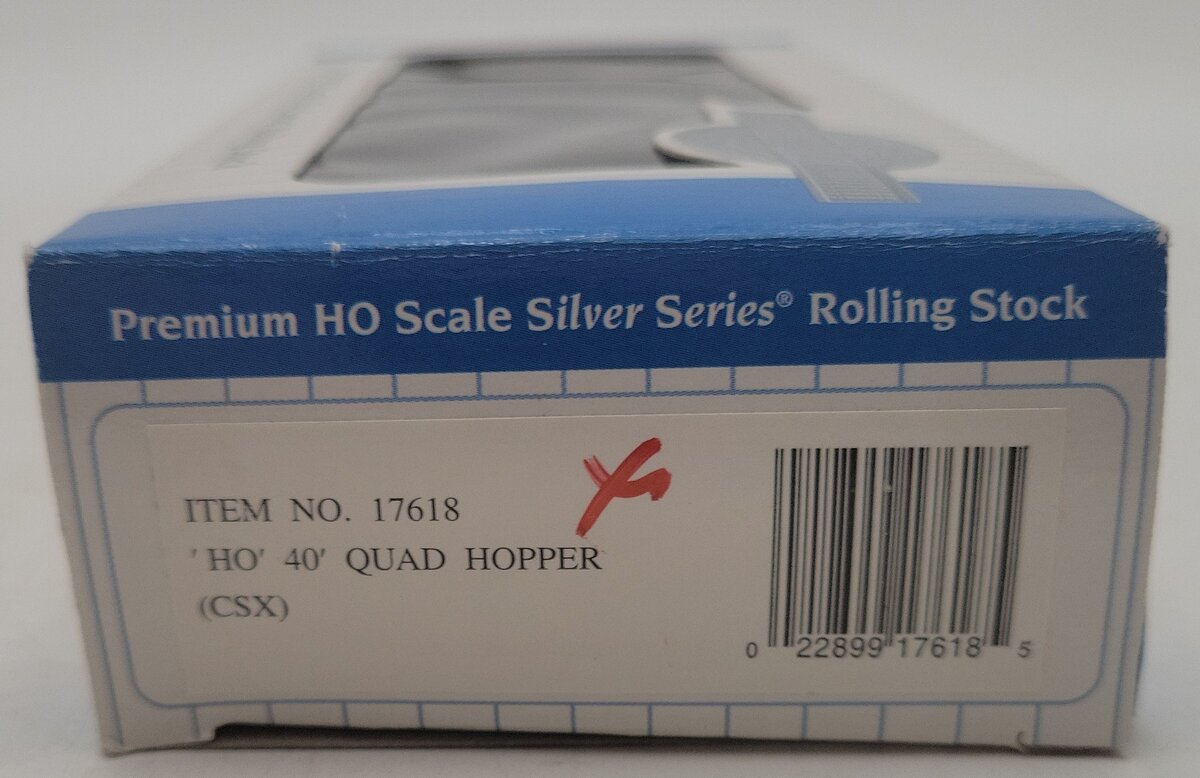 Bachmann 17618 HO Scale CSX 40' Quad Hopper #141948 EX/Box