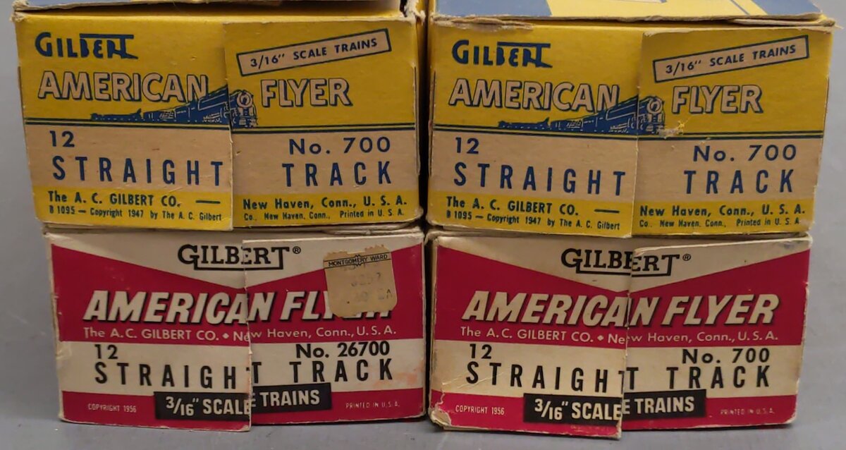 American Flyer 700 Vintage S Straight Track Sections (46)/Box