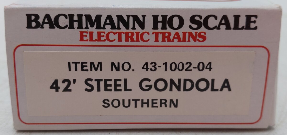 Bachmann 43-1002-04 HO Scale Southern Railway 42' Steel Gondola #1246 EX/Box