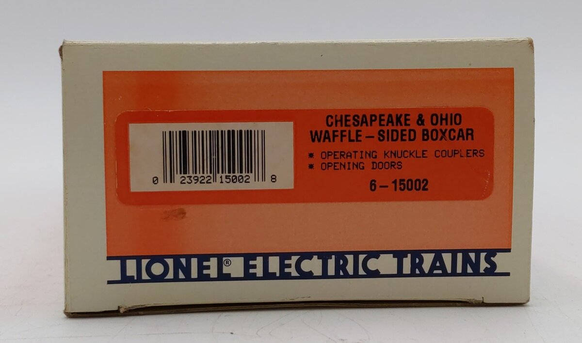 Lionel 6-15002 O Gauge Chessie System Chesapeake & Ohio Waffle Sided Boxcar LN/Box