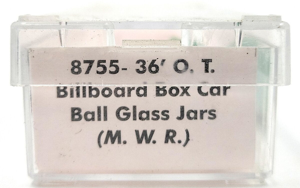 Roundhouse 8755 N Scale Ball Glass Jars Billboard Box Car #1287 LN/Box