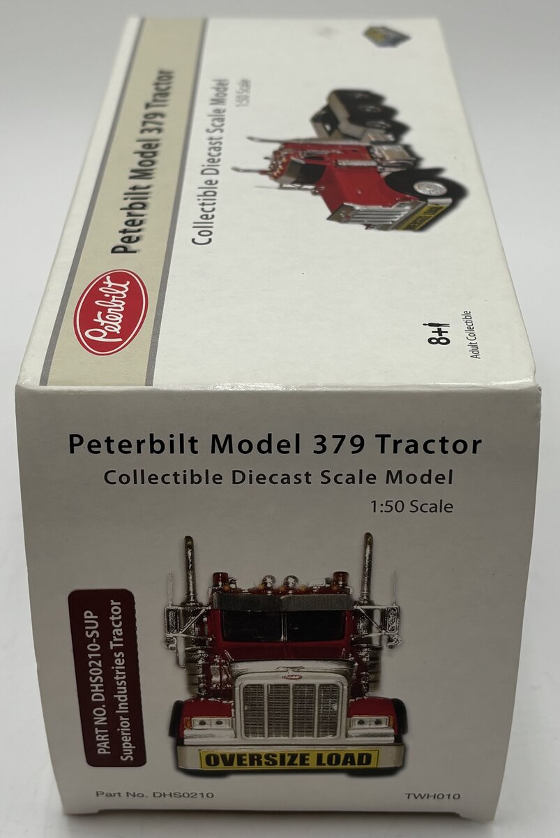TWH Collectibles TWH010 1:50 Superior Peterbilt Model 379 Tractor Diecast LN/Box