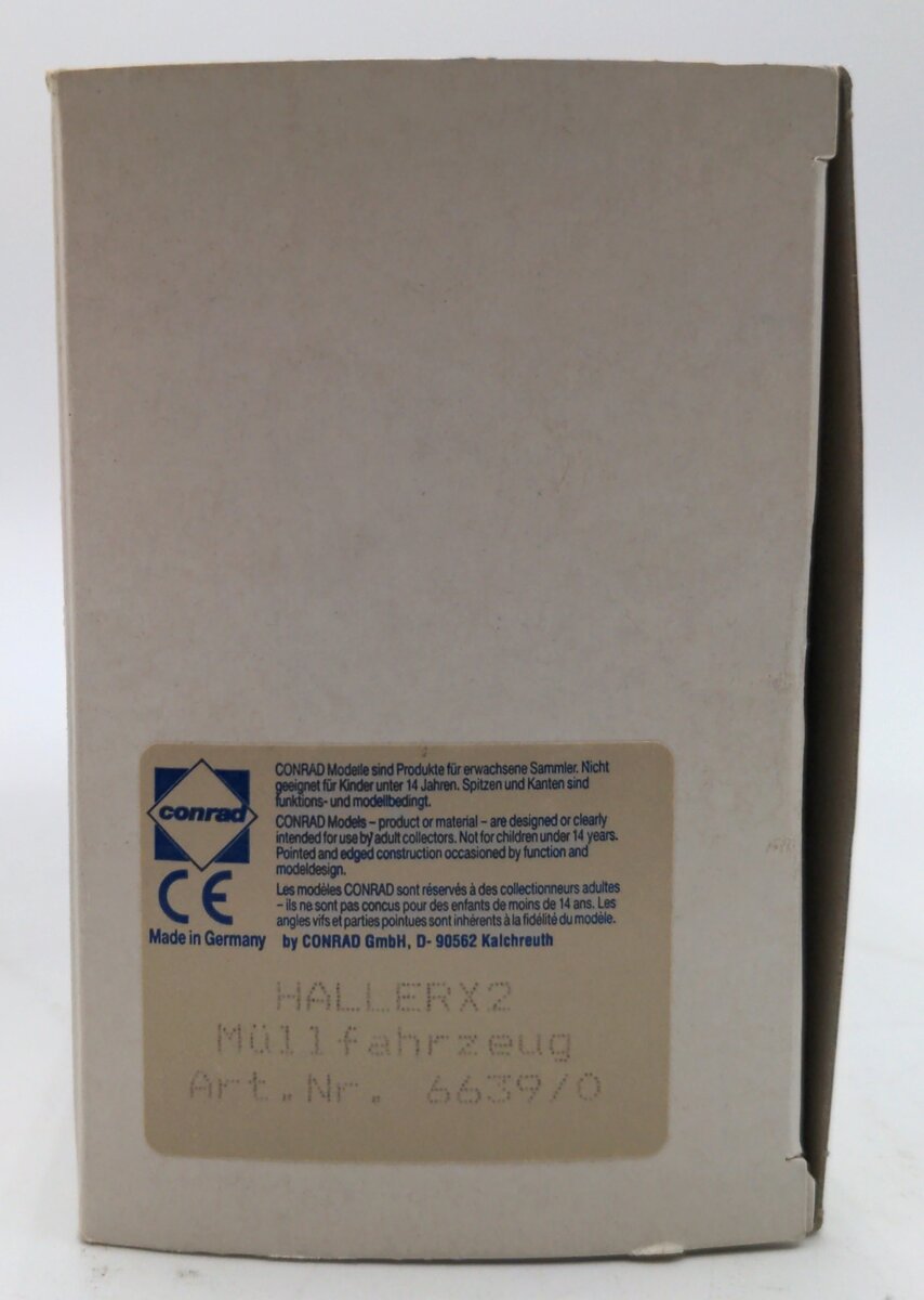 Conrad 6639/0 1:50 Scale Diecast Hofmann Denkt MAN TG-A Garbage Truck NIB