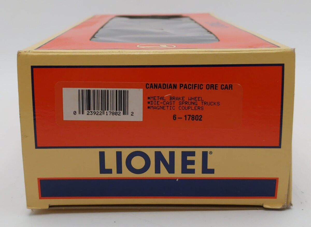 Lionel 6-17802 O Gauge Canadian Pacific Ore Car #377249 w/ Ore Load LN/Box