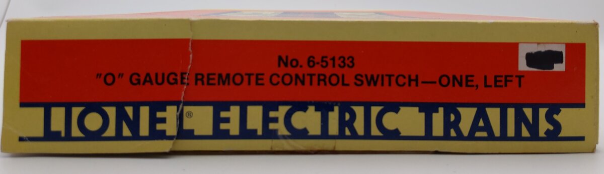 Lionel 6-5133 O Left Hand Remote Control Switch Turnout EX/Box