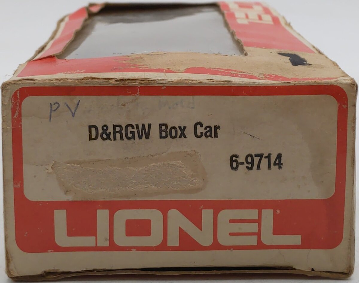 Lionel 6-9714 O Gauge Denver & Rio Grande Western Box Car VG/Box