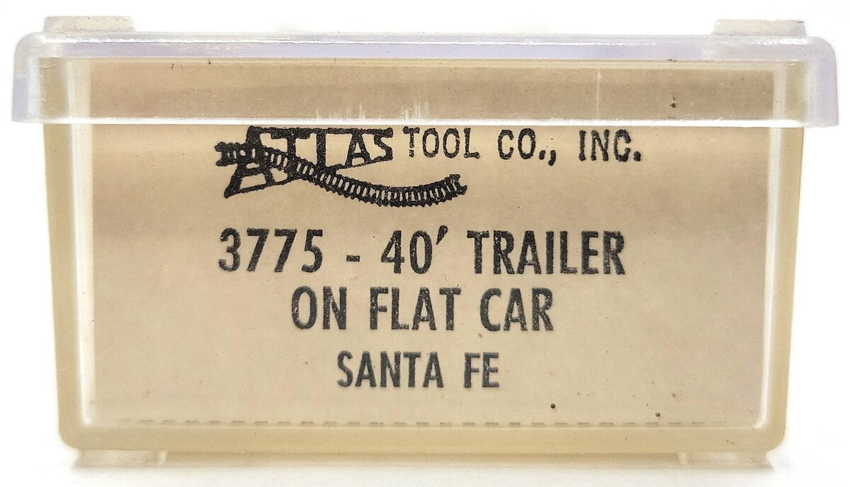 Atlas 3775 N Scale Santa Fe Piggyback Flatcar EX/Box