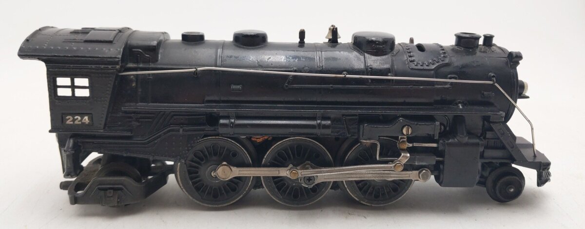Lionel 224 Vintage O Gauge Postwar 2-6-2 Diecast Steam Locomotive VG