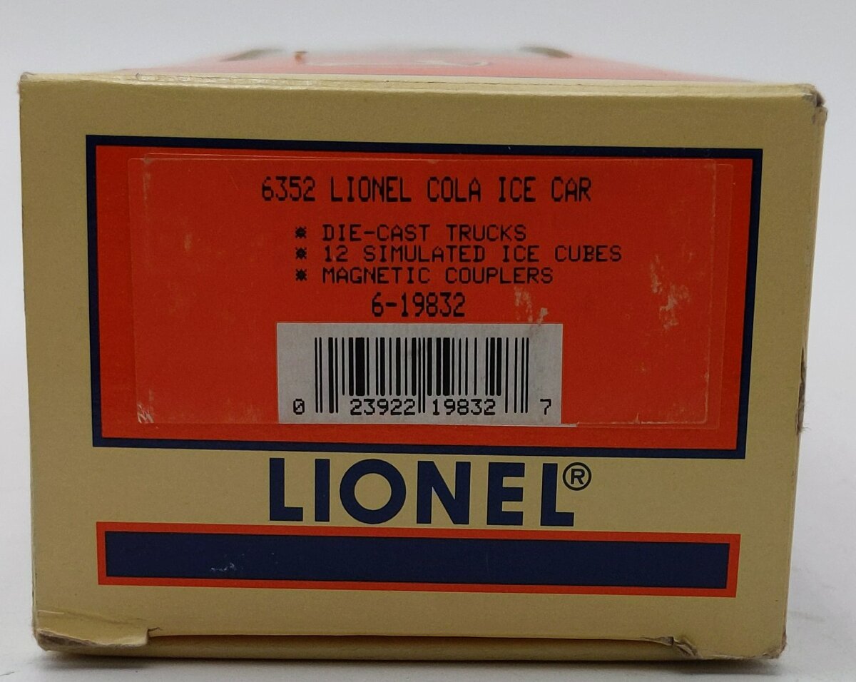 Lionel 6-19832 O Gauge Lionel Cola Ice Car #6352 LN/Box