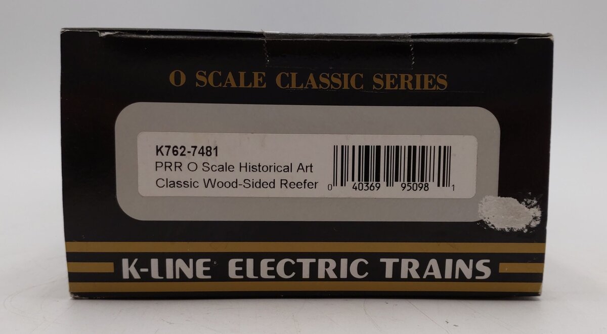 K-Line K762-7481 O Gauge Pennsylvania Historic Art Woodside Reefer #7627485 LN/Box