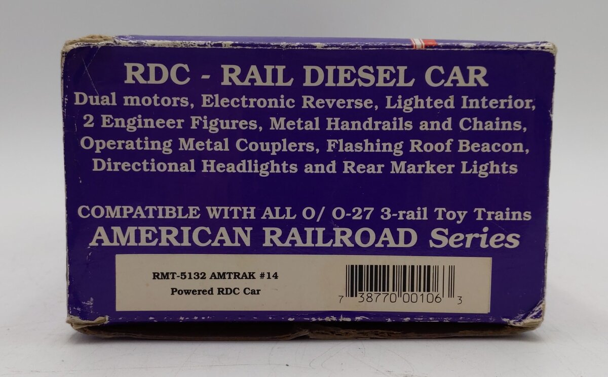 RMT 5133 O Scale Amtrak BUDDY RDC Car #14 LN/Box