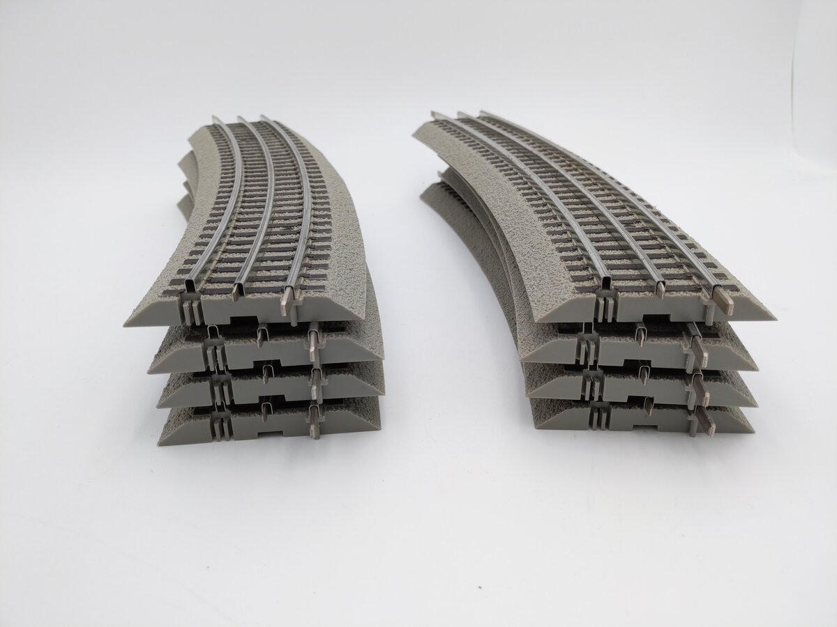 Lionel 6-12041 FasTrack O72 Curved 22.5 Degree Track (8) EX