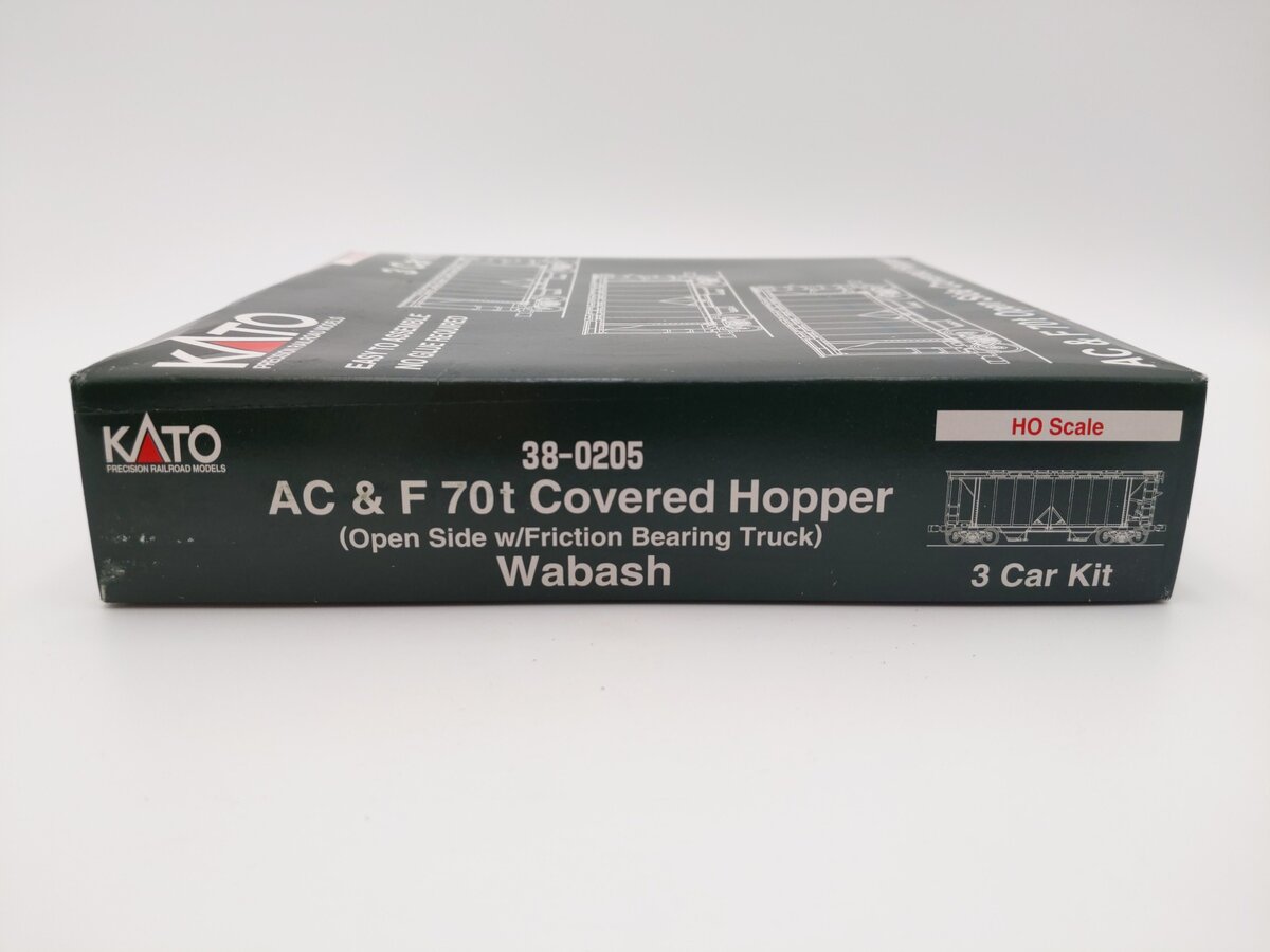 Kato 38-0205 Wabash ACF Hopper Car Set (3) EX/Box