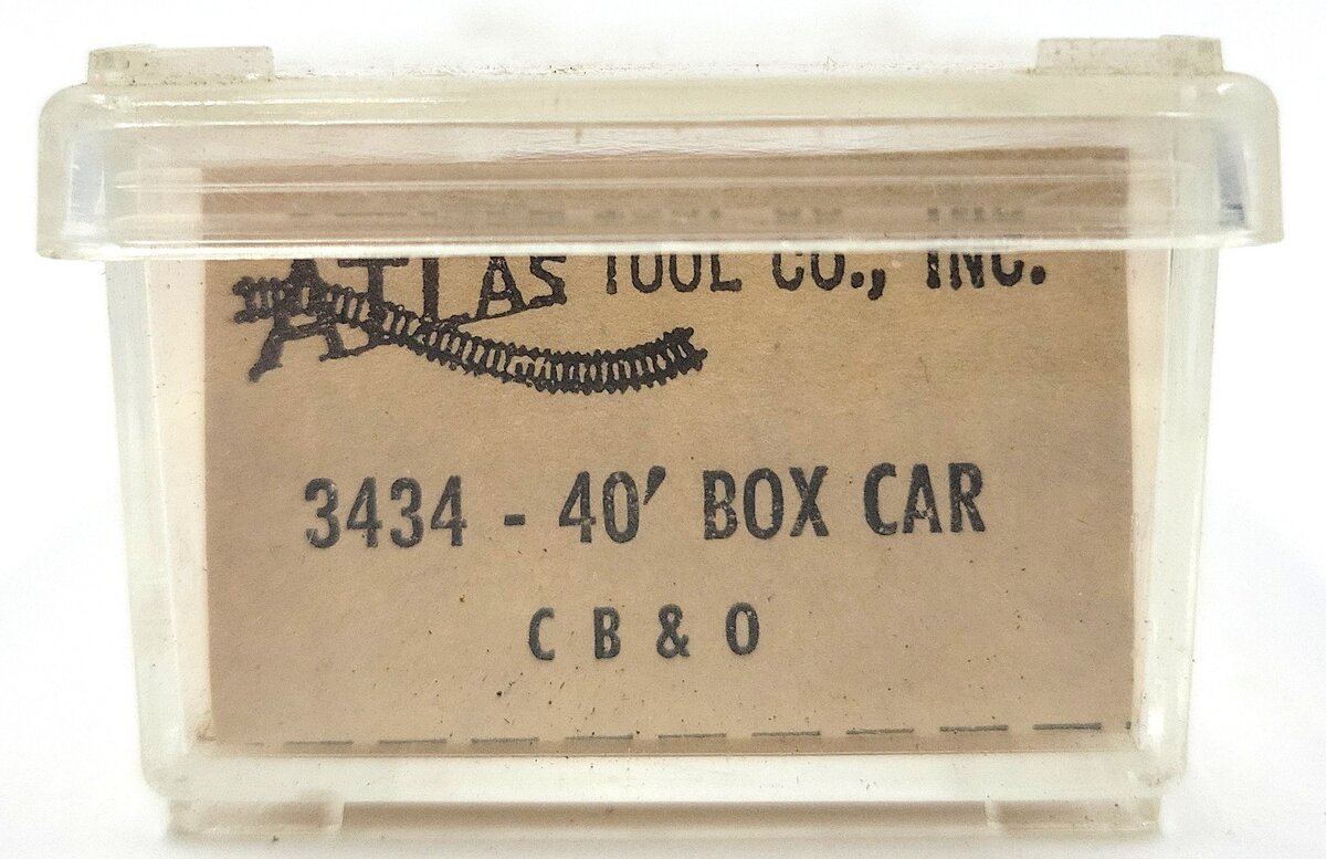 Atlas 3434 N CB&O 40' Single Door Boxcar #19563 LN/Box