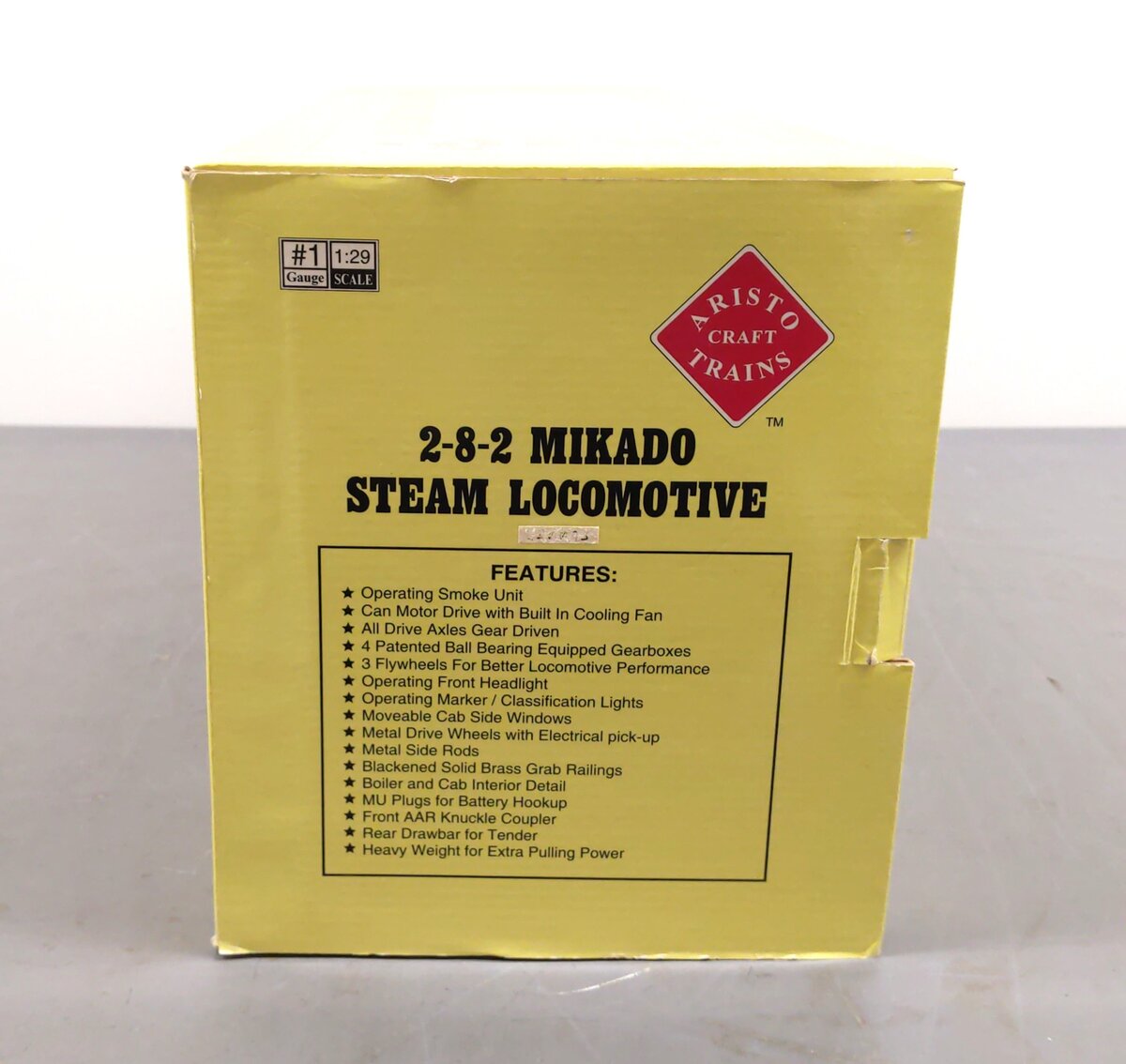 Aristo-Craft 21501 G B&O 2-8-2 Mikado Steam Locomotive & Tender #4477 EX/Box