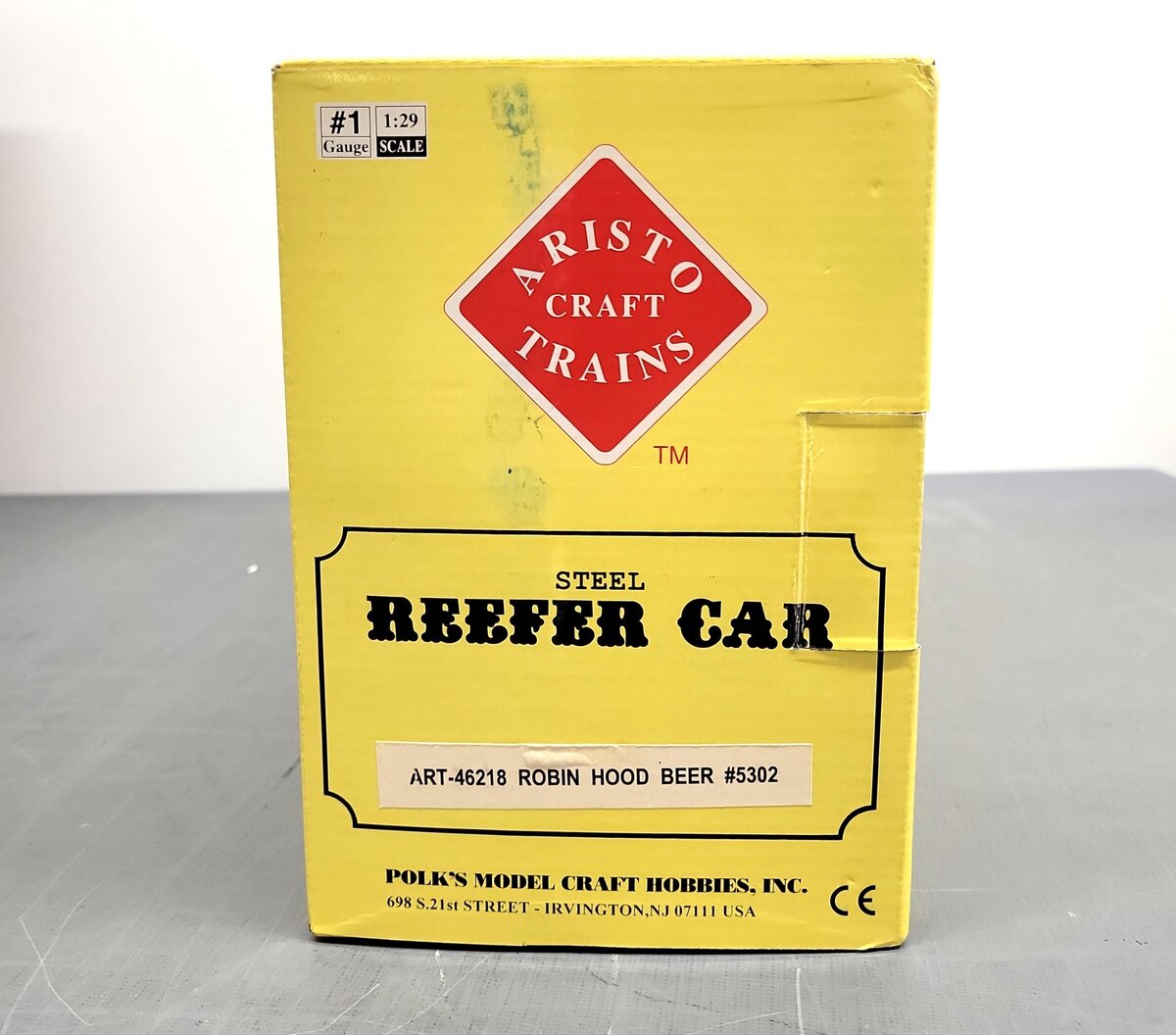 Aristo-Craft 46218 G Gauge Robin Hood Beer Reefer Car #5302 - Metal Wheels LN/Box