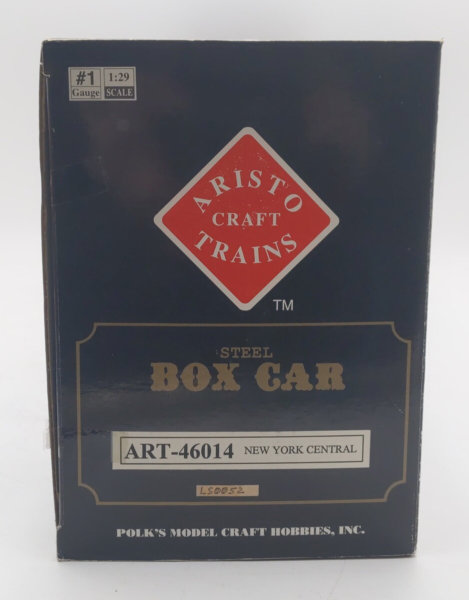 Aristo-Craft 46014 G Scale New York Central Boxcar - Metal Wheels EX/Box