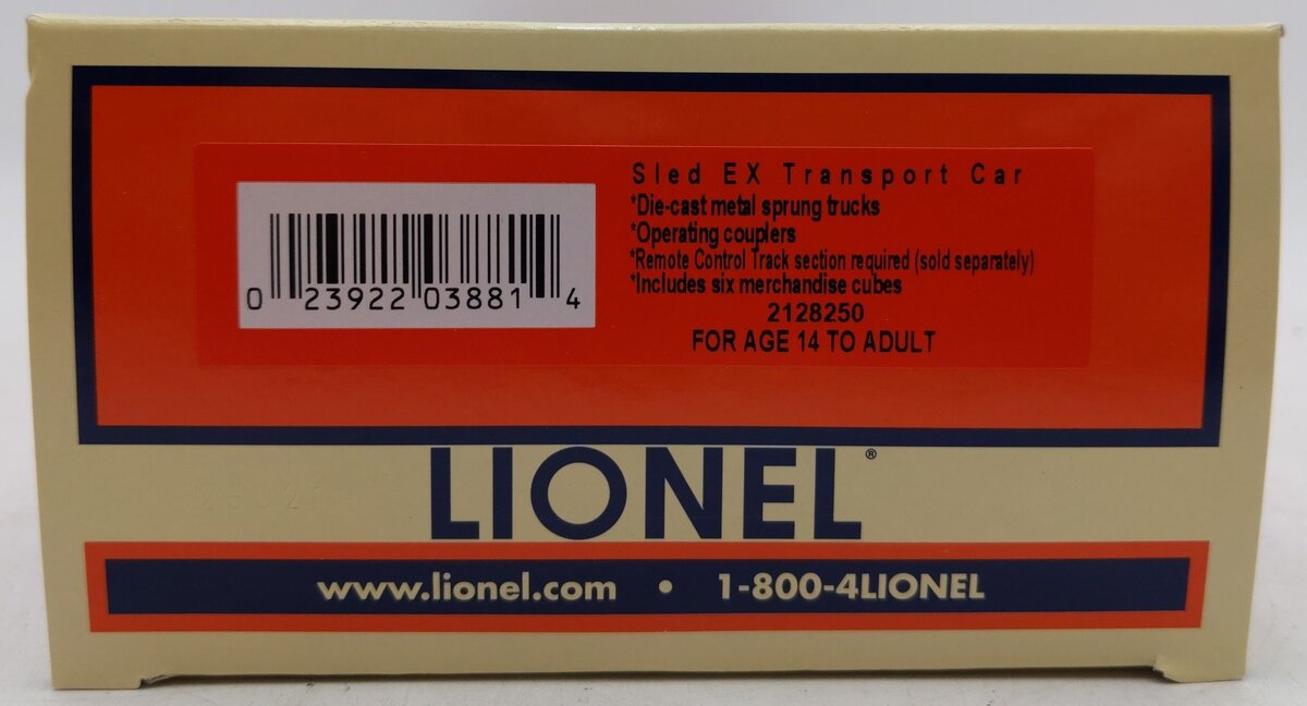 Lionel 2128250 O SledEx Present Unloading Car EX/Box