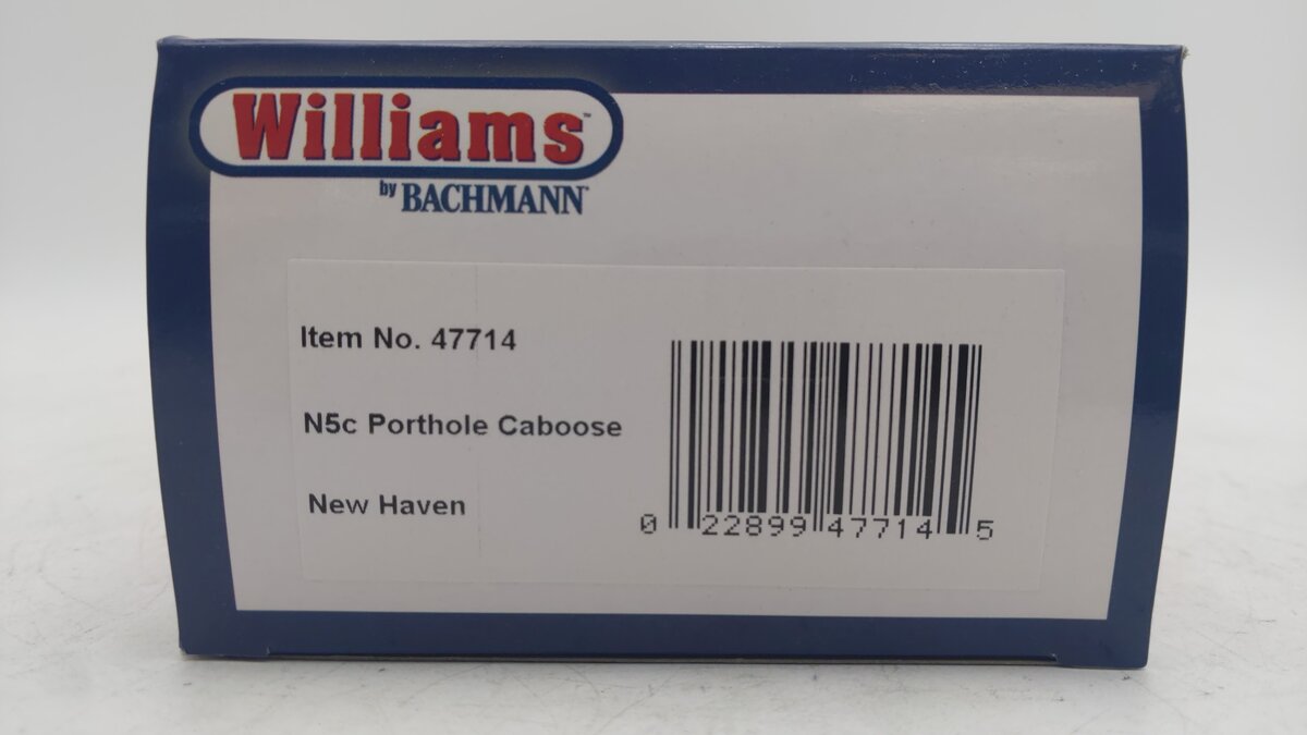 Williams 47714 New Haven N5C Porthole Caboose EX/Box