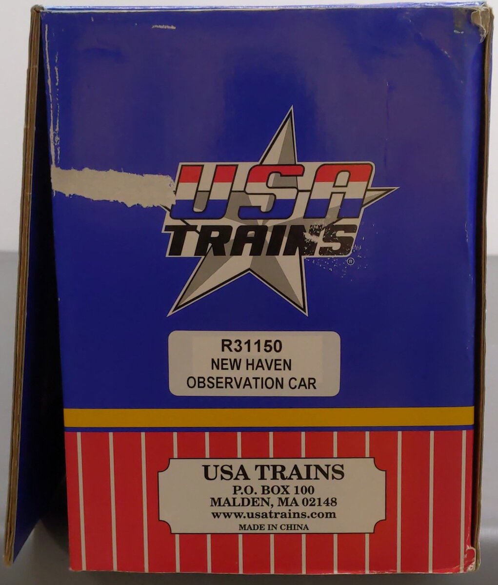 USA Trains R31150 G Scale New Haven Observation Car LN/Box