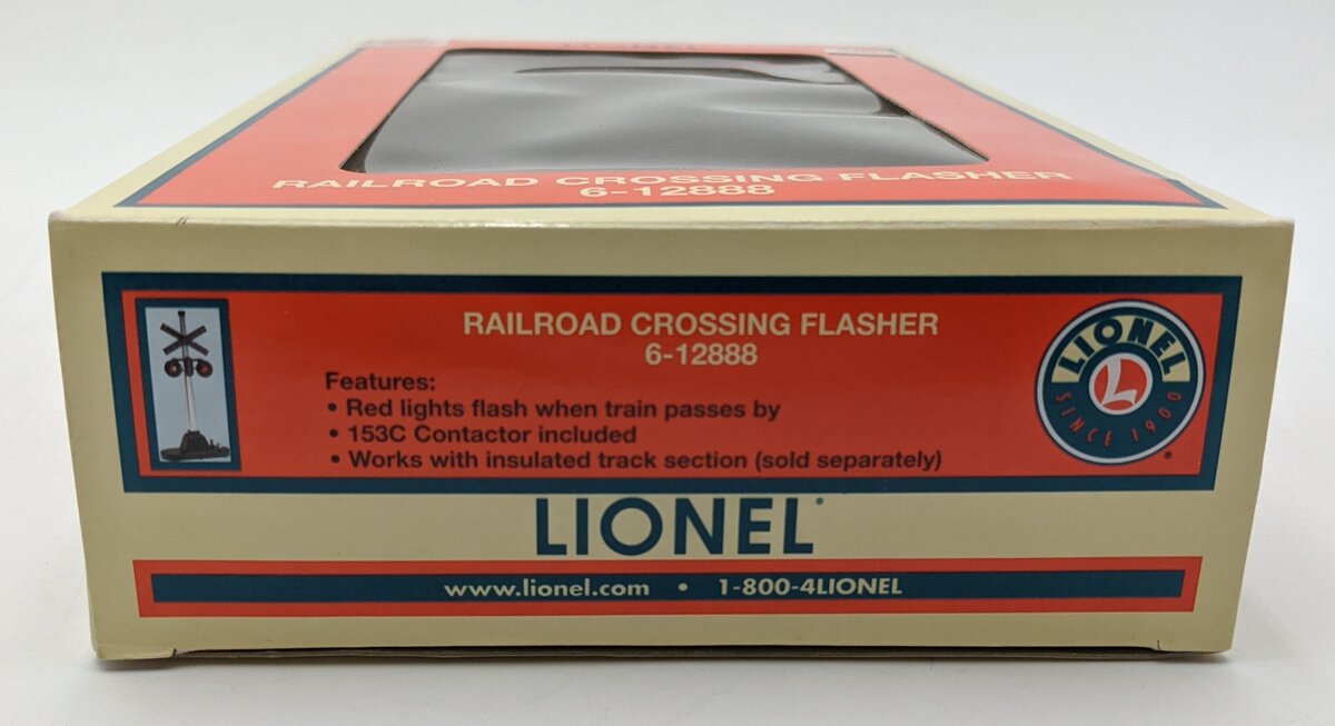 Lionel 6-12888 O Gauge #154 Railroad Crossing Highway Flasher Signal LN/Box