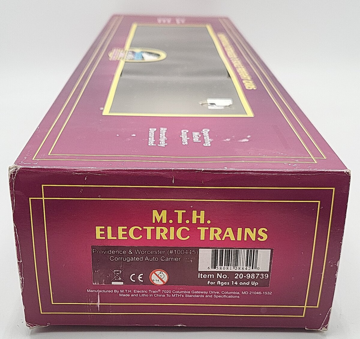 MTH 20-98739 P&W Corrugated Auto Carrier LN/Box
