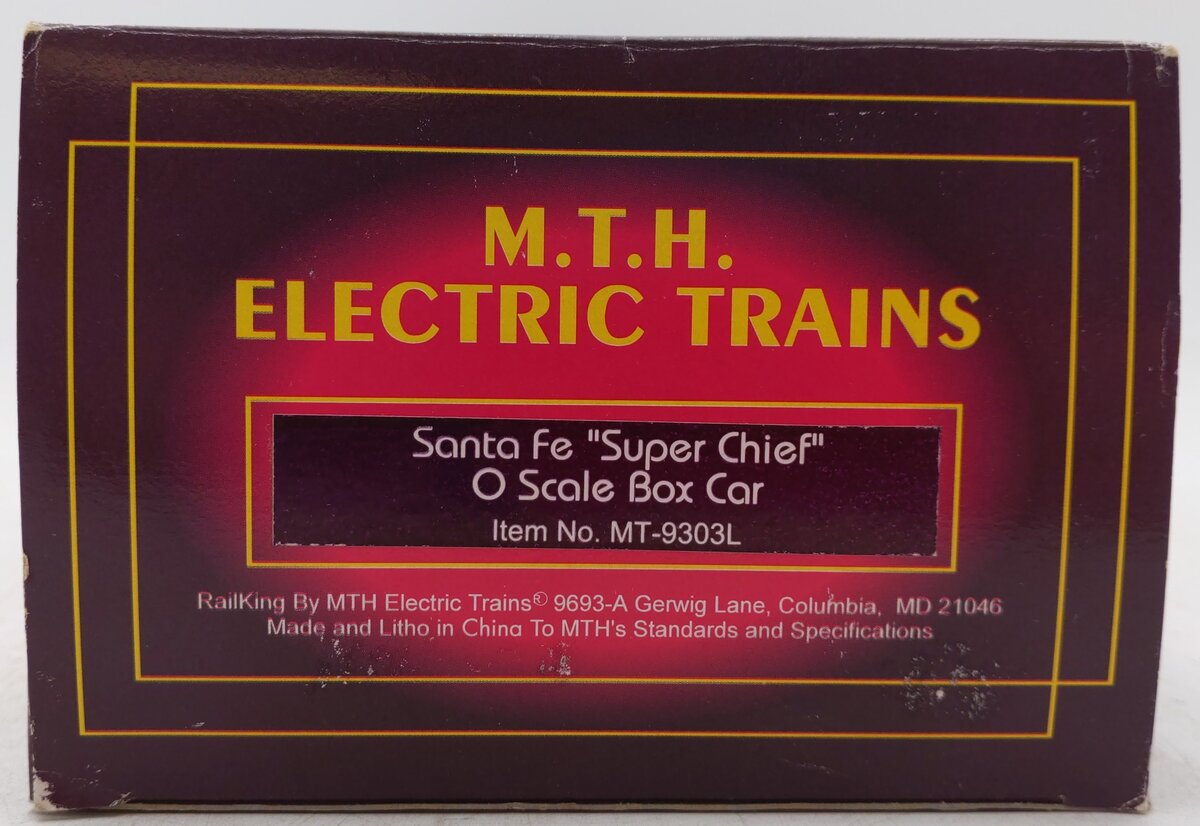 MTH 20-9303 O Gauge Santa Fe "Super Chief" Boxcar #31440 EX/Box