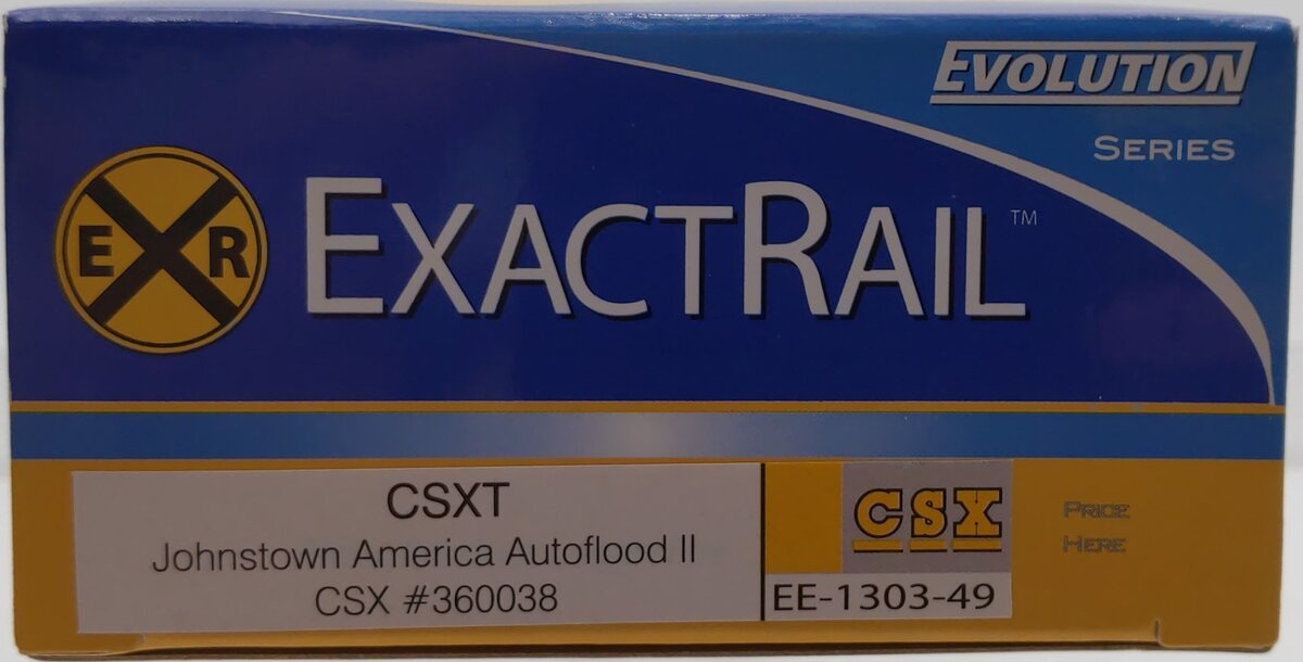 ExactRail EE-1303-49 HO Scale CSX Johnstown America Autoflood II Hopper #360038 LN/Box