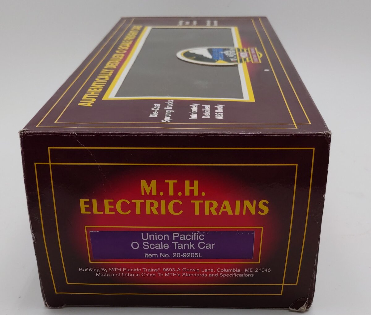 MTH 20-9205 O Gauge Union Pacific Unibody Tank Car #67890 EX/Box