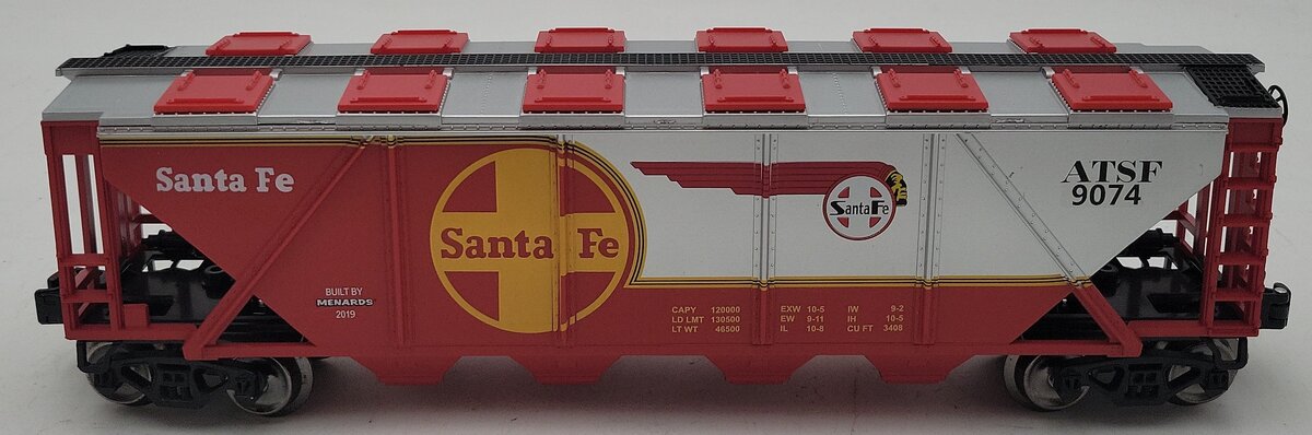 Menards 275-9188 O Gauge Santa Fe Coal Hopper #3583 LN