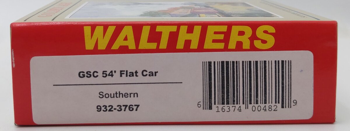 Walthers 932-3767 HO Scale Southern GSC 54'''' Flat Car Kit MT/Box