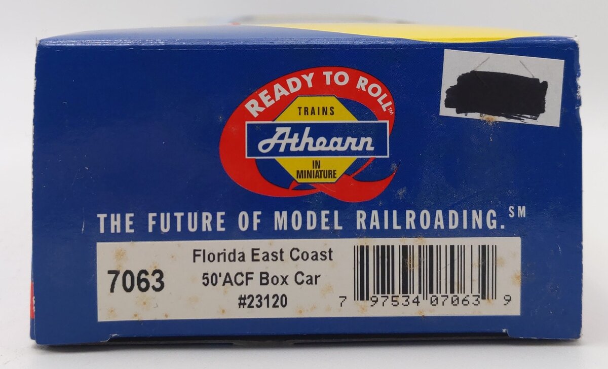 Athearn 7063 HO Florida East Coast 50' ACF Boxcar #23120 LN/Box