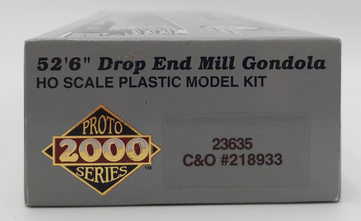 Proto 2000 23635 HO Scale C&O 52'6" Drop End Mill Gondola Kit #218933 LN/Box