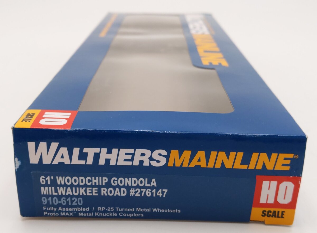 Walthers 910-6120 HO Milwaukee Road Ready to Run 61' Wood Chip Gondola #276147 LN/Box