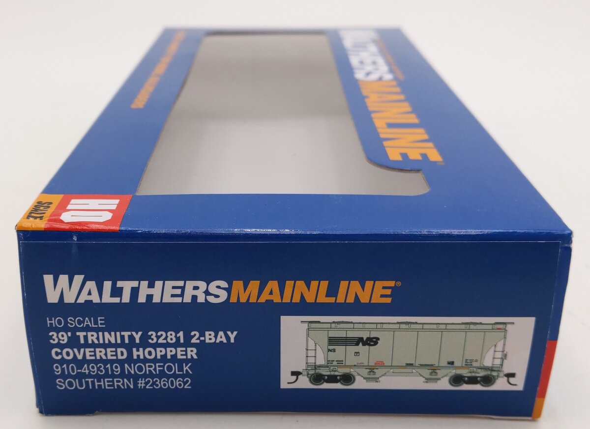 Walthers 910-49319 HO Scale Norfolk Southern 39' Trinity 2-Bay Hopper #236062 LN/Box