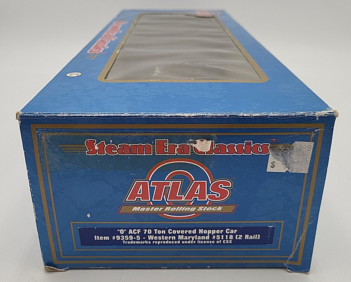 Atlas 9359-5 O Scale Western Maryland Hopper Car #5118 2-Rail LN/Box