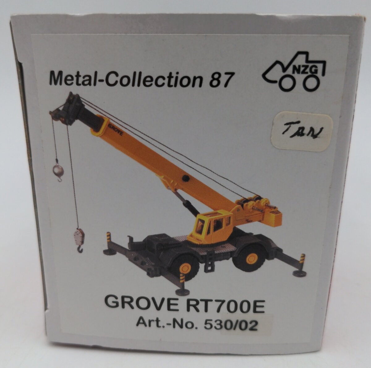 NZG 530/02 1:87 Scale Tan Grove RT 700 E Mobile Crane Diecast EX/Box