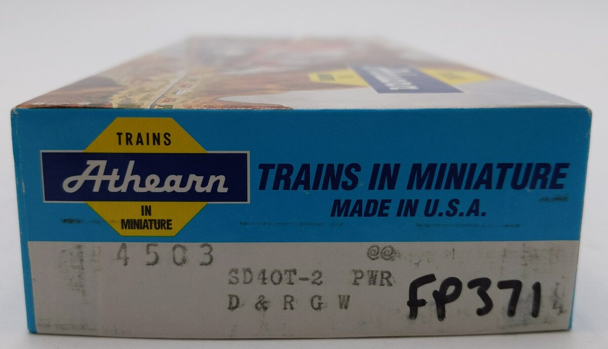 Athearn 4503 HO Scale Denver & Rio Grande SD40T-2 Diesel Locomotive #5378 VG/Box