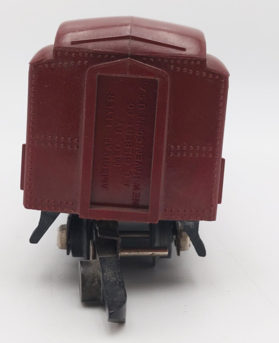 American Flyer 653 Vintage S Red Heavyweight Combination Car VG