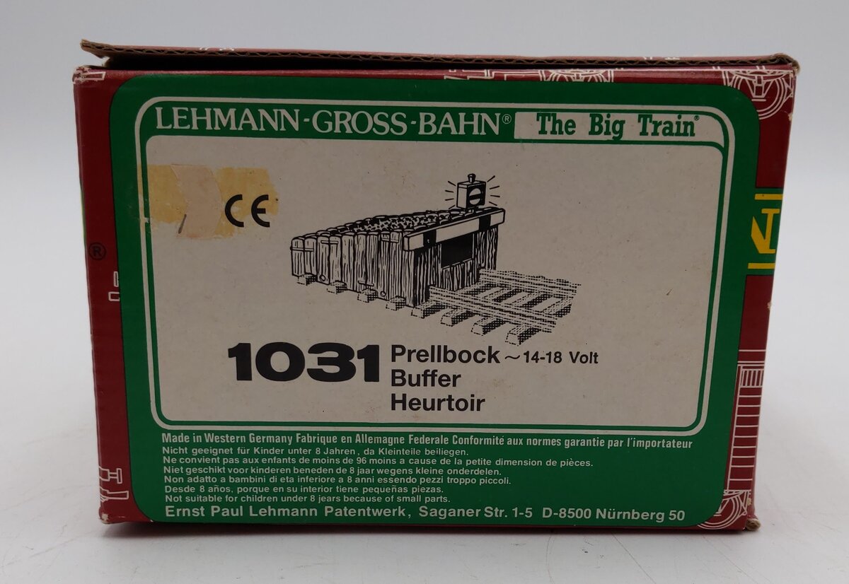 LGB 1031 G Scale Bumper with Signal Light and Cover EX/Box