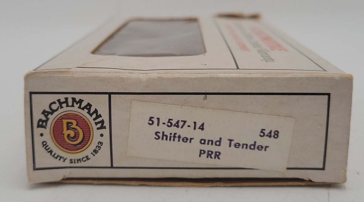 Bachmann 51-547-14 N Pennsylvania 96 Shifter and Tender EX/Box