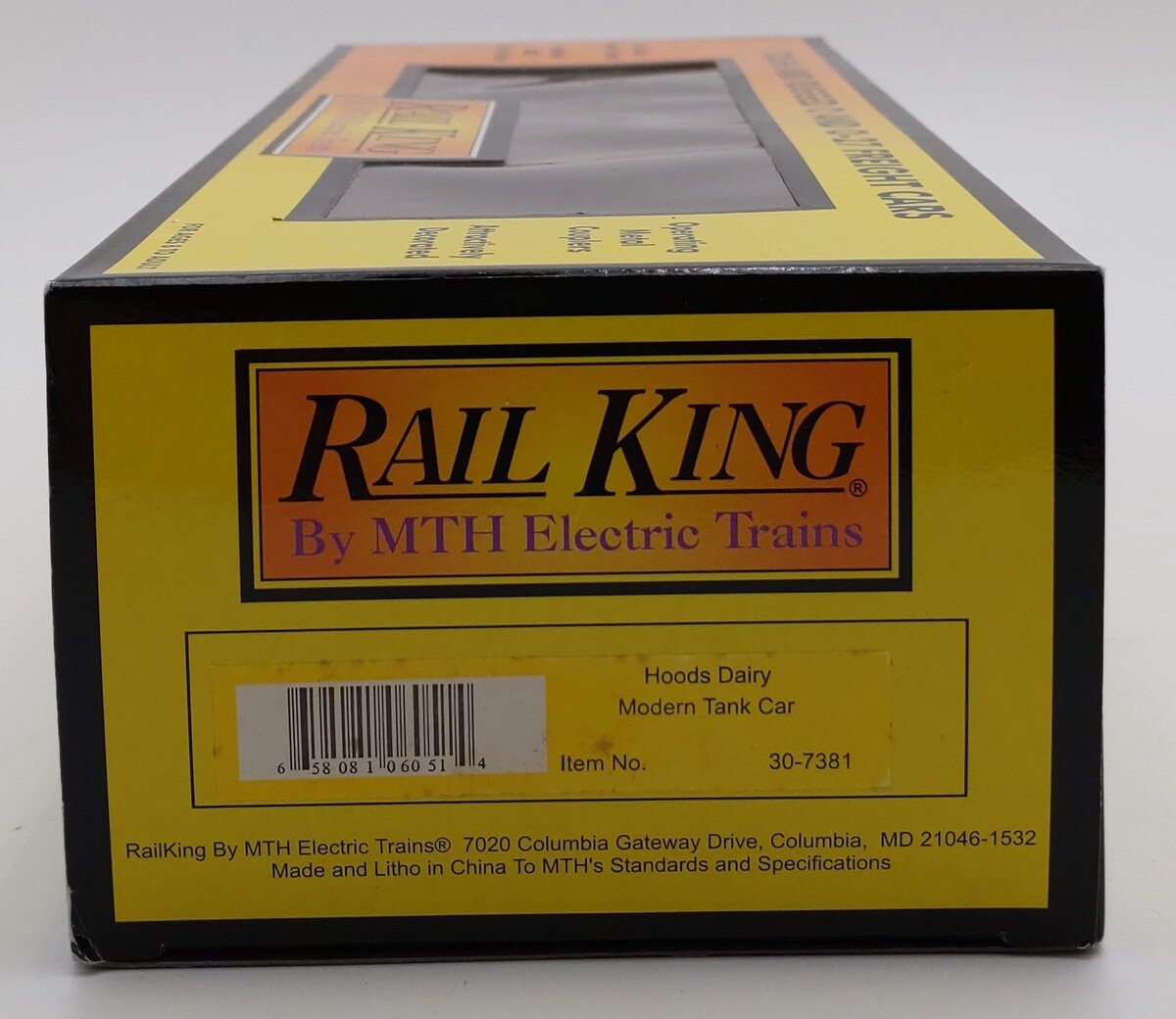 MTH 30-7381 O Gauge Hoods Dairy Modern Tank Car EX/Box