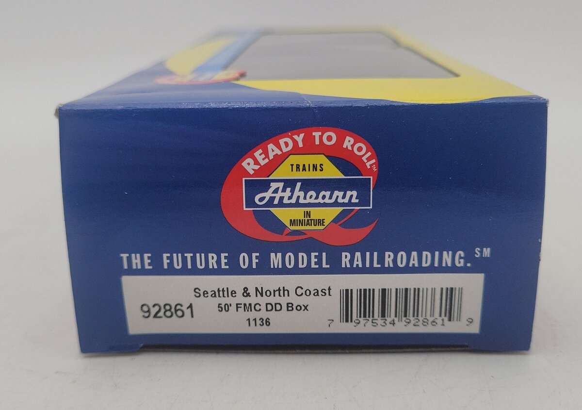 Athearn 92861 HO Scale Seattle & North Coast 50' FMC Double Door Box Car #1136 LN/Box